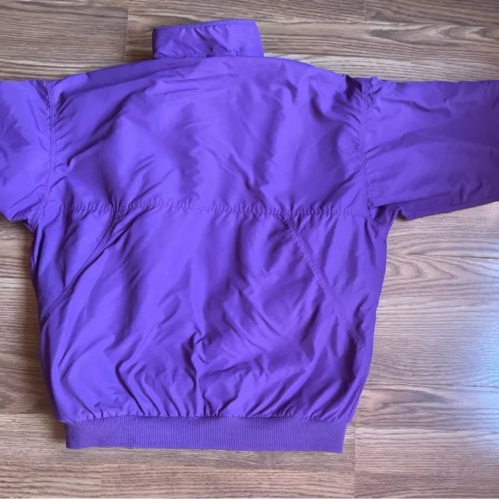 VTG 90s Patagonia Shelled  Jacket Women’s 12 Purple Fleece Lined USA